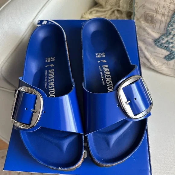 Birkenstock | Shoes | Birkenstock Royal Blue Slides With  display picture 3